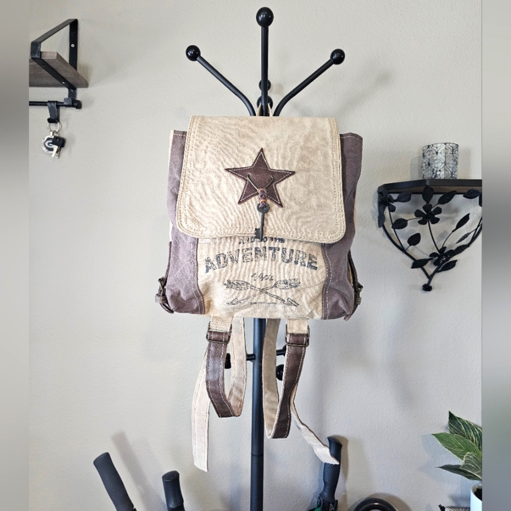 Clea Ray Adventure Star Canvas Backpack